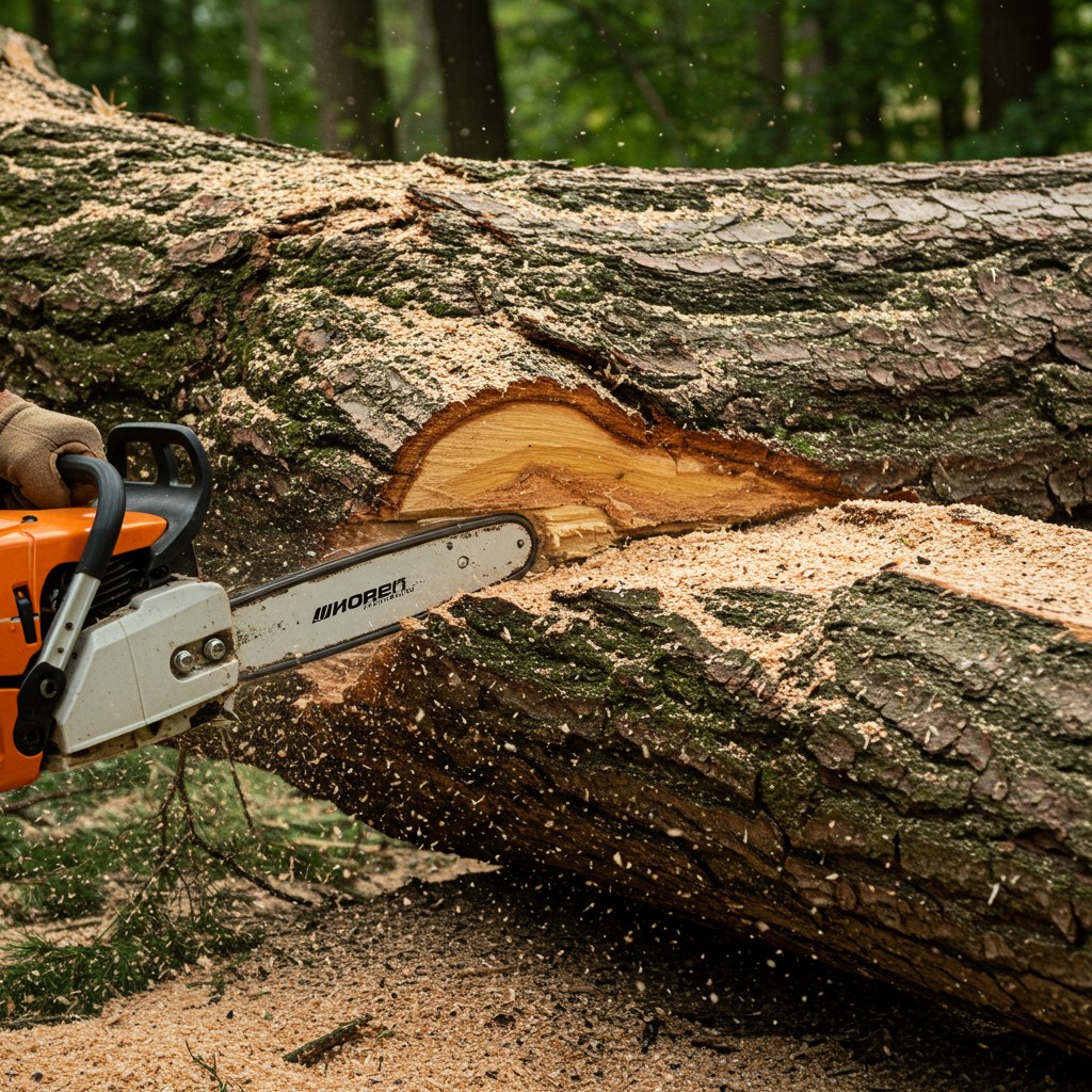 removing tree trunk